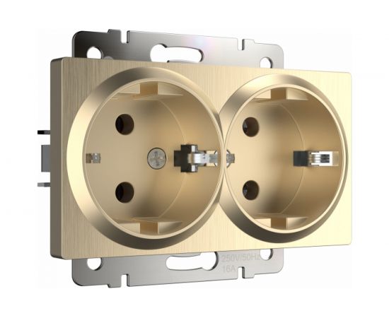 Двойная розетка с заземлением Werkel W1172010 a051432 