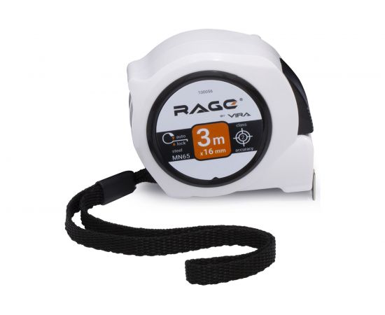 Рулетка VIRA by RAGE автостопор 3 м х 16 мм 100056 