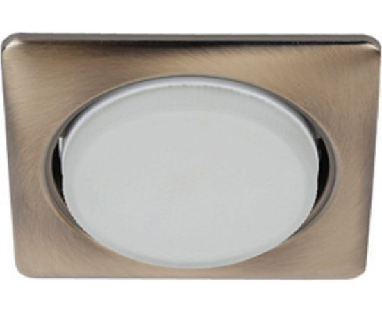 Светильник ЭРА под лампу Gx53, квадратный, 220V, 13W, бронза KL71 SB 1 к Б0048958 