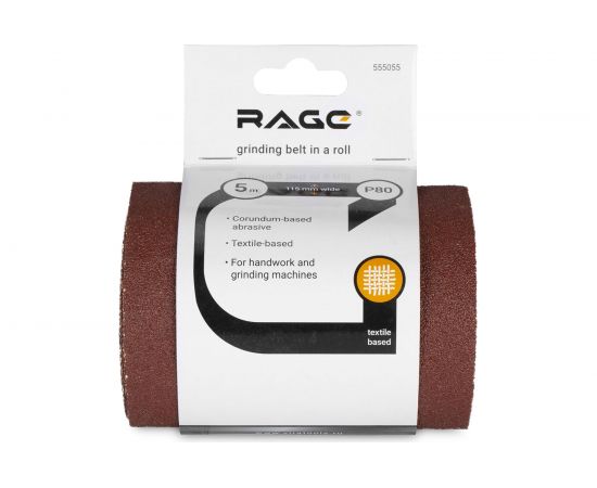 Лента шлифовальная (115 мм; 5 м; Р80) VIRA by RAGE 555055 