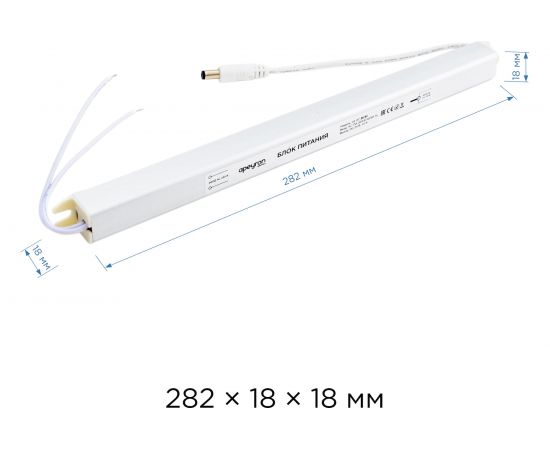 Блок питания Apeyron 24В, 36Вт, IP20, 170-264В, 1,5А, алюминий, суперслим, серебро / 03-97 – изображение 13