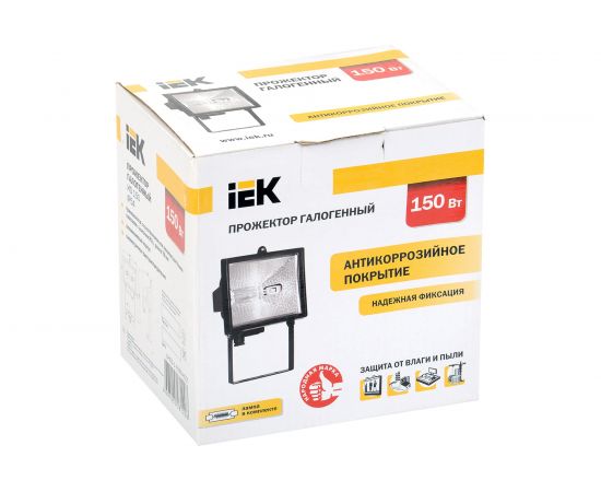 Прожектор IEK, FLИО, 150, IP54, ИЭК, черный LPI01-1-0150-K02 – изображение 2