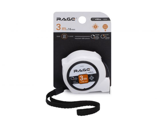 Рулетка VIRA by RAGE автостопор 3 м х 16 мм 100056 – изображение 2