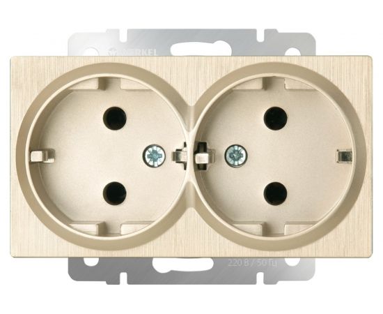 Двойная розетка с заземлением Werkel W1172010 a051432 – изображение 2