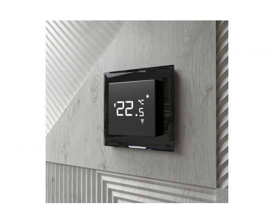 Сенсорный терморегулятор для теплого пола WERKEL Wi-Fi, черный W1151208 a056754 – изображение 2