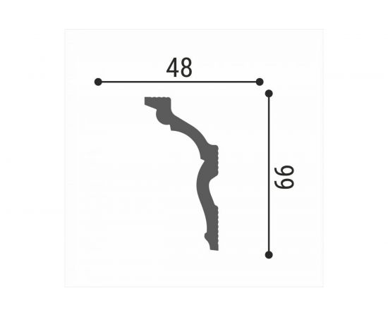 Потолочный плинтус Де-Багет Декор ДП 36/110 00-00002012 – изображение 2