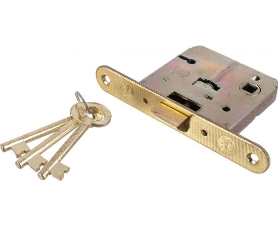 Замок-защелка с ключом Amig покр.латунь 6213 – изображение 2
