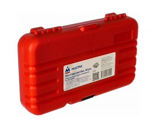Набор метчиков и плашек МАСТАК SK-5 1/8""-1/2"" кейс, 40 предметов 351-10040C – изображение 3