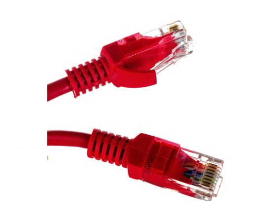 Патч-корд ExeGate UTP-RJ45-RJ45-5e-3M-RD, UTP, cat.5e, 3м, красный 258679 – изображение 3
