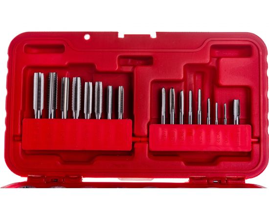 Набор метчиков и плашек МАСТАК SK-5 1/8""-1/2"" кейс, 40 предметов 351-10040C – изображение 4