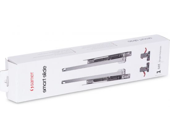Направляющая частичного выдвижения с доводчиком SAMET SMART SLIDE, Lock-Fix 450 мм СТ-00001274 – изображение 6