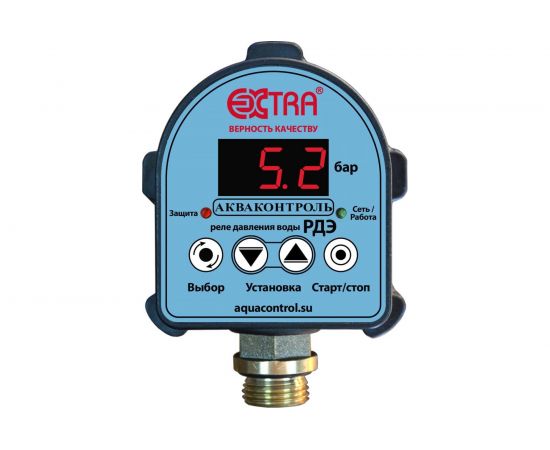 Реле давления воды электронное для насоса EXTRA АКВАКОНТРОЛЬ РДЭ G1/2" 