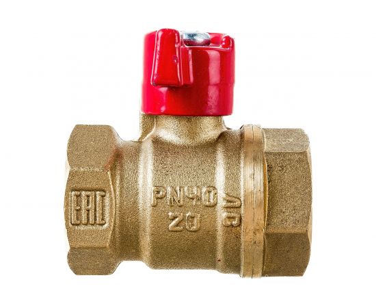 Шаровой кран БАЗ 11Б27п1 Ду20, А30/1, вр/вр, бабочка, латунь 00-00002274 