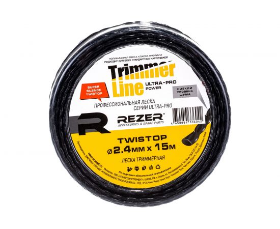 Леска TWISTOP (2.4 мм; 15 м; эллипс) Rezer 