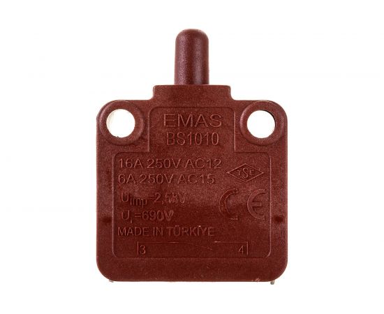 Мини-выключатель Emas мгновенного действия ,1Н0, 250В AC, 16А BS1010 