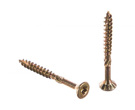 Шуруп Rusconnect CS 03535 с/нарез. д/дерева, потай, 3,5х35, 500 шт. Желтый цинк 313535 