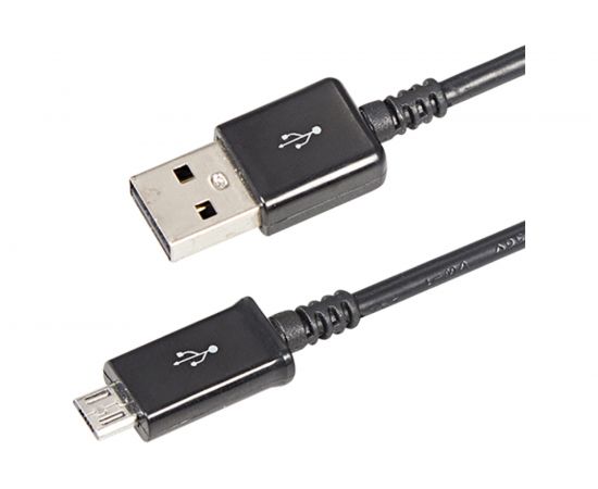 Кабель REXANT USB microUSB длинный штекер 1М черный 18-4268 