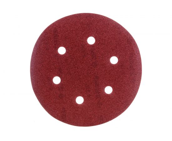 Круг шлифовальный СТАНДАРТ (5 шт; 150 мм; 6 отв; Р120) Зубр 35350-150-120 