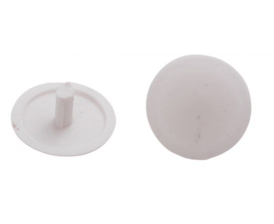 Заглушка на шуруп-стяжку ЕВРОПАРТНЕР 5 мм белая 40 шт. 16 1854 4 