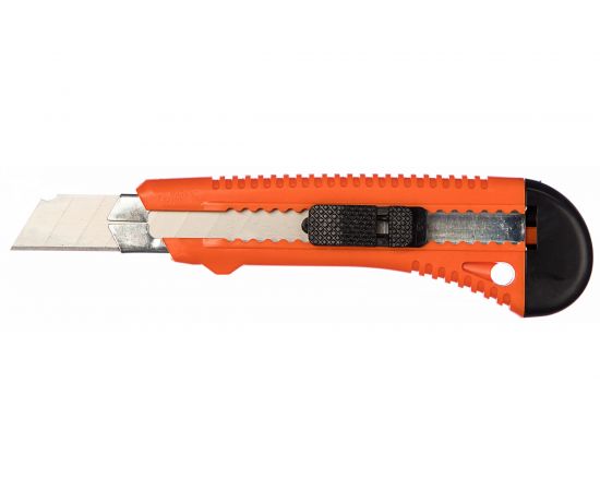 Нож,18 мм, выдвижное лезвие, металлическая направляющая SPARTA 78973 