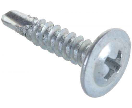 Саморез с прессшайбой Метиз-Эксперт 4.2х19 сверло, оц. уп. 3000 шт. БП-00012772 – изображение 2