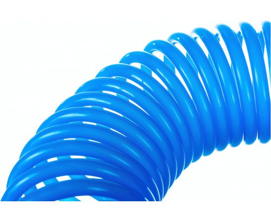 Шланг спиральный синий с быстросъемными соединениями профи (20 м; 5х8 мм; 20 бар) Pegas pneumatic 4915 – изображение 2