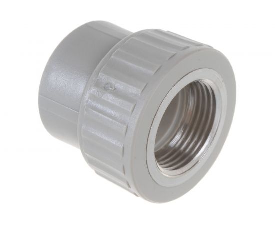 Муфта комбинированная с внутренней резьбой VALFEX PP-R серая, 32 мм х1 10129032Г 127-0358 – изображение 2