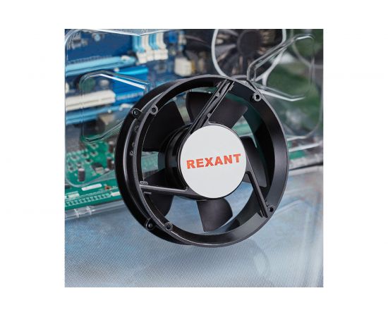 Осевой вентилятор для охлаждения REXANT RX 172x172x51 мм 220 В круглый 72-6170 – изображение 2