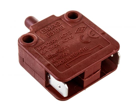 Мини-выключатель Emas мгновенного действия ,1Н0, 250В AC, 16А BS1010 – изображение 2
