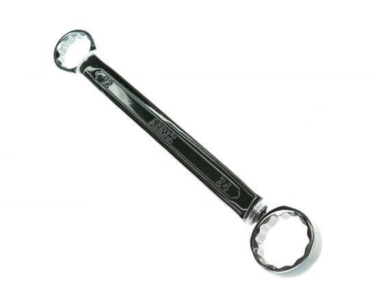 Гаечный накидной ключ ПКБ АРМА двухколенный КГН 22X24 А412-1028 – изображение 3