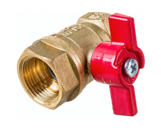 Шаровой кран БАЗ 11Б27п1 Ду20, А30/1, вр/вр, бабочка, латунь 00-00002274 – изображение 3