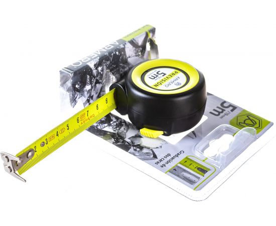 Рулетка Armero с автоблокировкой, 5м/19мм, мини, магнит, нейлон A102/051 – изображение 3