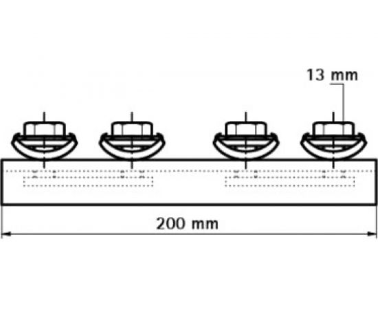 Соединитель профиля Walraven U-образный, BIS RapidRail, WM0-35, 200 мм 6543001 – изображение 3