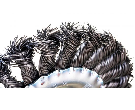 Щетка для УШМ (125х22.2 мм; 0.5 мм) СИБРТЕХ 746327 – изображение 3