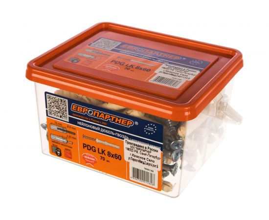 Дюбель-гвоздь с цилиндрической манжетой ЕВРОПАРТНЕР PDG LK 8x60, 70 шт. 76091182 – изображение 3