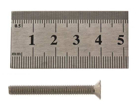 Винт с потайной головкой ЕВРОПАРТНЕР DIN 965 5х40 нержав. сталь 6 шт. G2 2054 1 – изображение 3