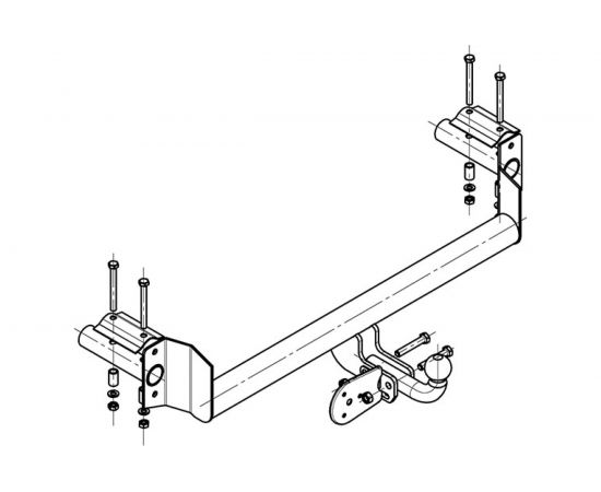 Фаркоп ТСУ ВАЗ 2113/2114 AvtoS VAZ-44 – изображение 3