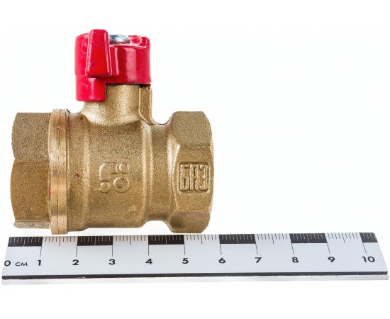 Шаровой кран БАЗ 11Б27п1 Ду20, А30/1, вр/вр, бабочка, латунь 00-00002274 – изображение 4