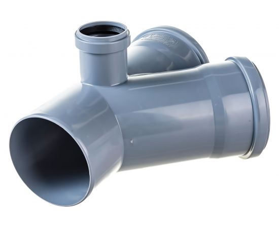 Канализационная крестовина RTP с выходом вперед на 45 градусов, 110/110/50 19198 – изображение 4