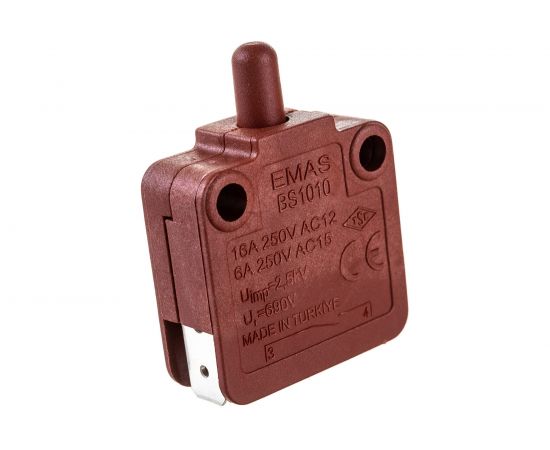 Мини-выключатель Emas мгновенного действия ,1Н0, 250В AC, 16А BS1010 – изображение 4