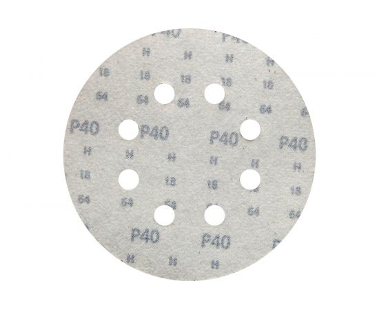 Круг шлифовальный на липучке siaone 1944 (50 шт; 125 мм; 8 отверстий; P40) sia Abrasives so50-125-8-040 – изображение 4