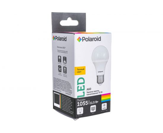 Светодиодная лампа Polaroid 220V A60 11W 3000K E27 1055lm PL-A60110273 – изображение 6