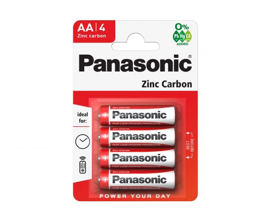Батарейка Panasonic R6 Zinc Carbon BL4 166 
