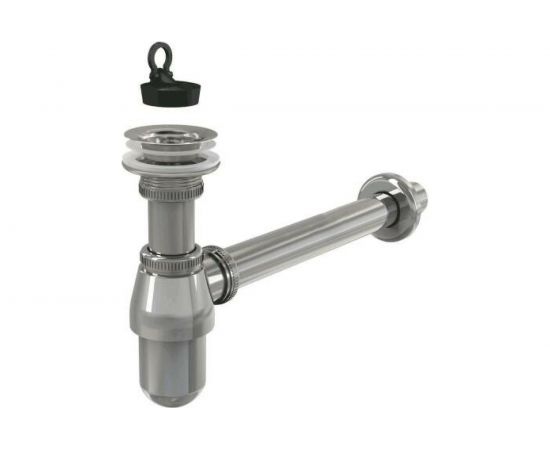 Сифон для умывальника Alca Plast бутылочный, 1 1/4х32, с прямой трубкой 32 мм A437 025-0468 