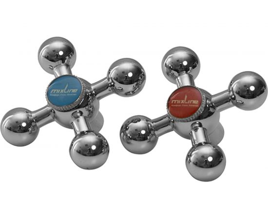 Маховик mixline крест ML07 металл, блистер, пара, 24 шлица 526781 