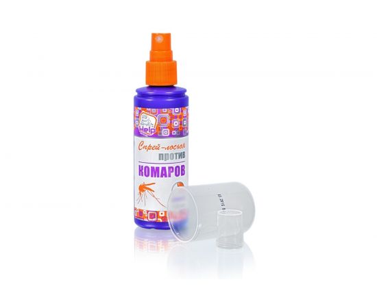 Репеллентный спрей-лосьон от комаров HELP до 4 часов защиты, 100 мл 80510 