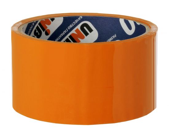 Упаковочная клейкая лента UNIBOB оранжевая 48 мм х 24 м, 45 мкм 214942 