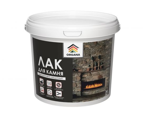 Лак для камня Organa Stone Varnish 3 кг, матовый 106810 