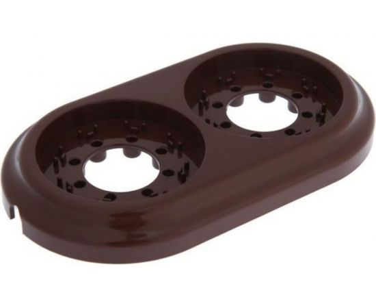 Рамка 2-местная Bylectrica, серия РЕТРО ЮЛИГ.735212.471, коричневый 