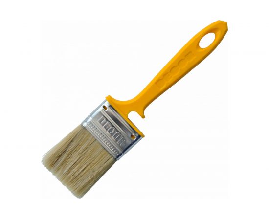 Кисть DECOR ХИТ 75х14 мм, светлая смешанная щетина, пласт. ручка 713-070 